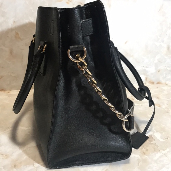 Michael Kors Black Lock & Key Handbag - Picture 5 of 8